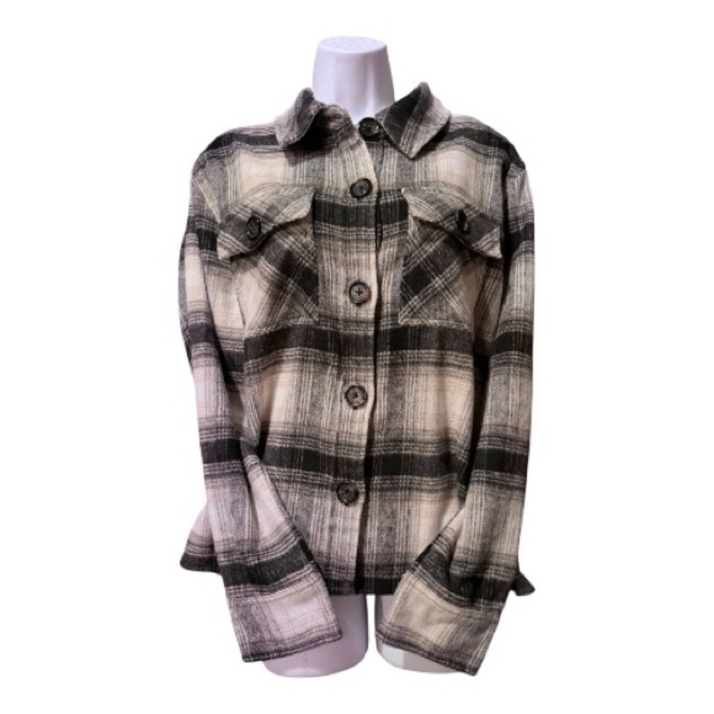 BB Dakota Steve Madden Plaid Nice Shacket XL